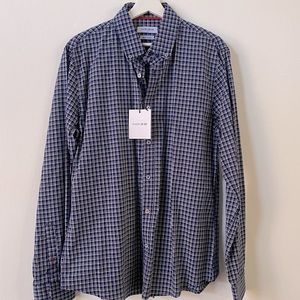 NOIZE - Blue & White Plaid Pattern Button Down